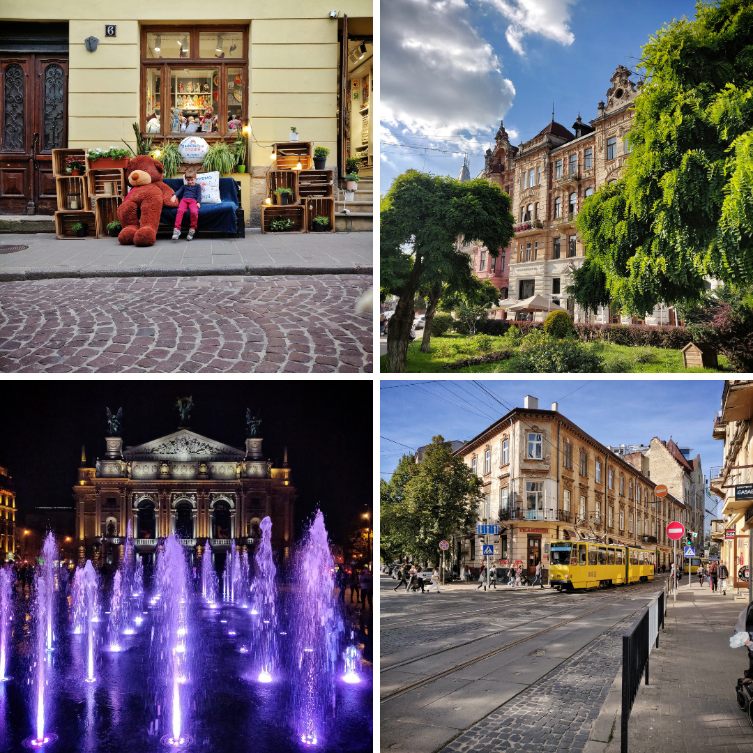 Le centre ville de Lviv